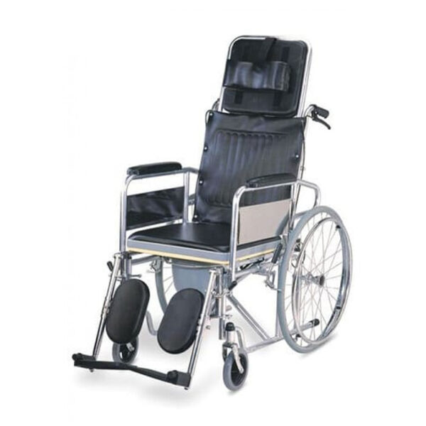 RECLINING WHEELCHAIR WITH COMMODE